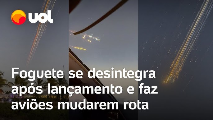 Starship se desintegra ap�s lan�amento e faz avi�es mudarem rota